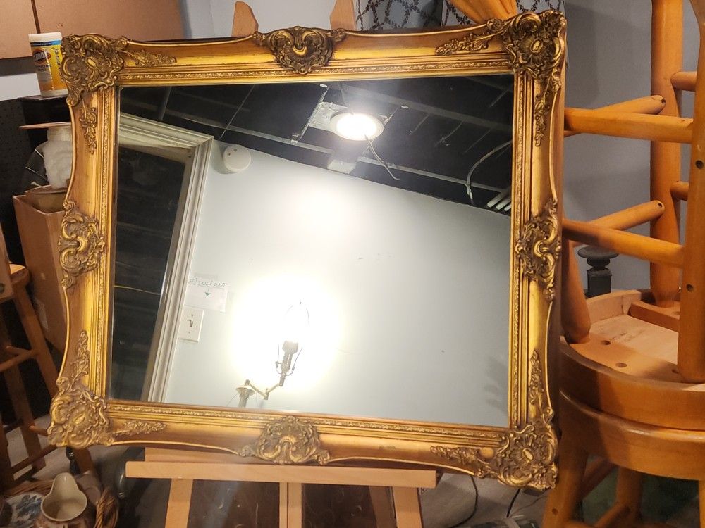 Antique Style Gold Mirror