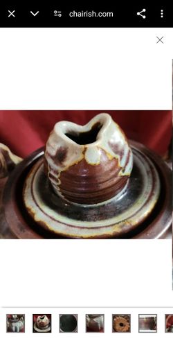 Vintage Japanese Shigaraki  Earthenware Glazed Pot