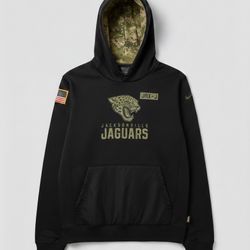 Nike Jacksonville Jaguars Salute to Service Hoodie NFL 2022 Black Camo Men’s XXL