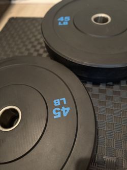 45 lb Rubber Bumper Plate – New