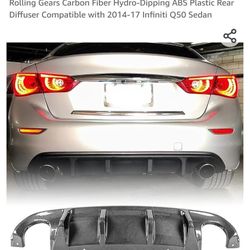 Infiniti Q50 2014-2017 Rear Diffuser Carbon Fib  