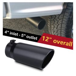 4”-5” Black Exhaust Tip 