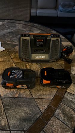 RIDGID 2 Battery’s and Charger