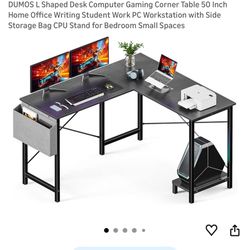 Black L Desk 