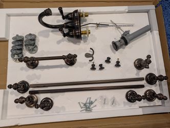 Oiled Brass Bathroom Fixture Set