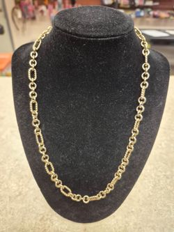 14k Yellow Gold Italy Figaro Necklace 20"