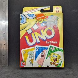 Nickelodeon SpongeBob Squarepants Uno Card Game 2008 NOS