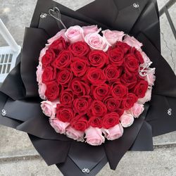 Natural Rose Bouquet Valentines Day