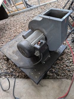 High Pressure Blower Wheel on Rolling Platform 