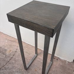 Side Table Wood And Metal