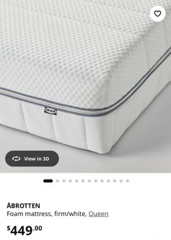 IKEA “Åbrotten” QUEEN Memory Foam Mattress
