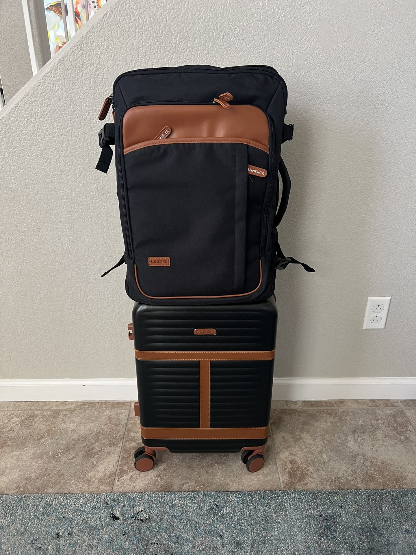 20” Carry On Suitcase With Backpack