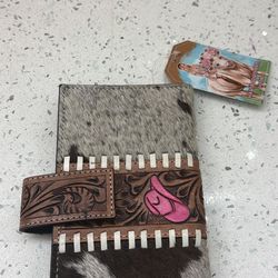 Wallet  Howdy pink cowhide