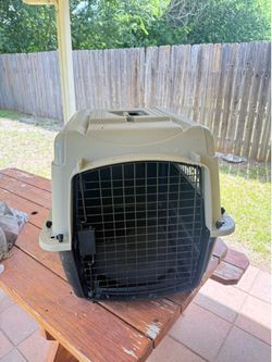 Medium Dog Crate / Kennel – Hard Shell Plastic