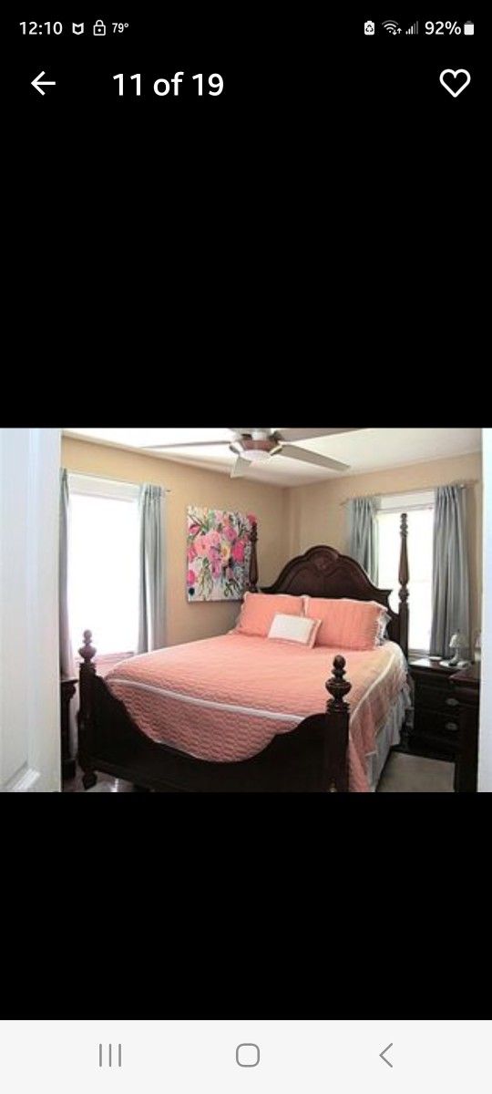 Bassett Cherry solid wood 7 pc bedroom suit
