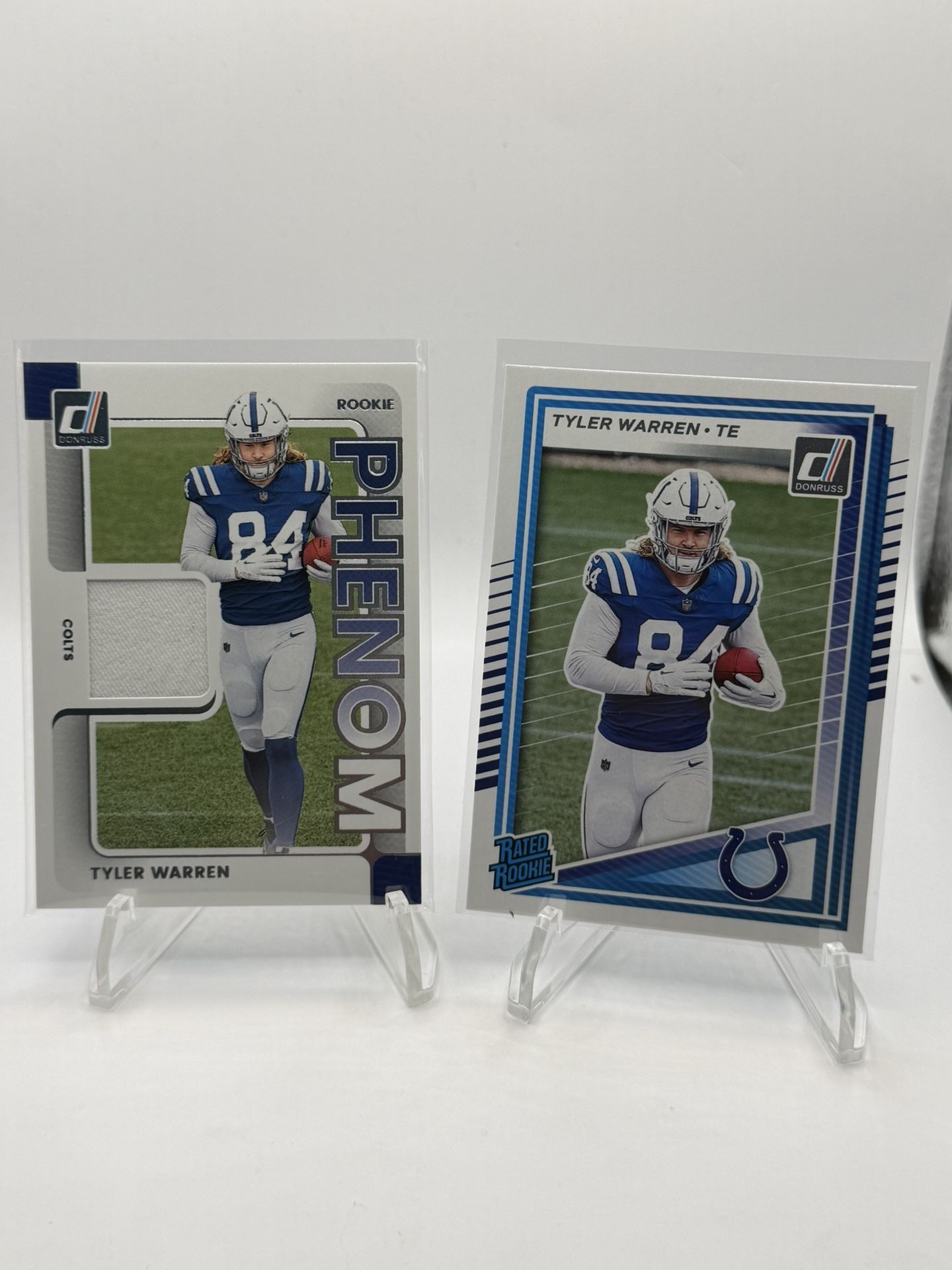 2025 Tyler Warren Patch And Rated Rookie