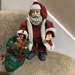 Midwest Importers Of Cannon Falls 8.5 Fabric Mache Santa Claus Christmas