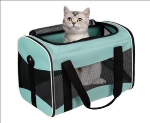 Top Tasta Cat Dog Carriers Soft-Sided Pet Carrie,green