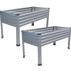 Raised Garden Bed with Legs – Set of 2