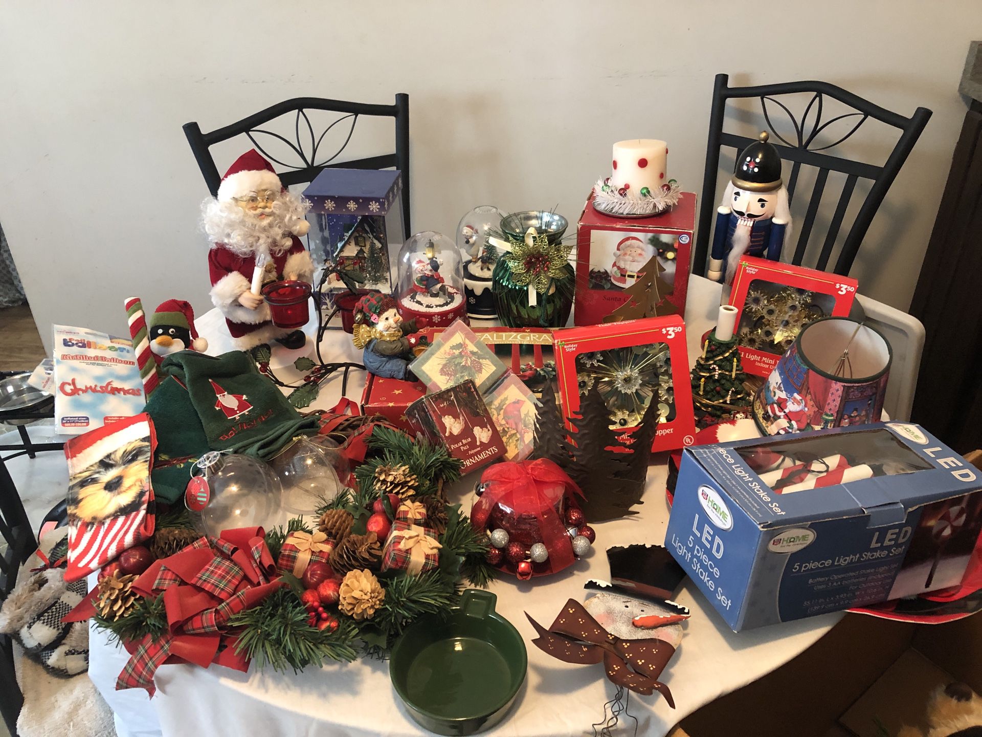 Assortment Of New And Used Christmas Decor 