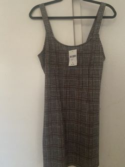 Grey/white/red Strap Bodycon Forever 21 Dress 