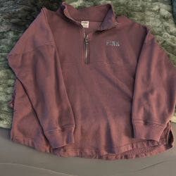 Women’s 1/2 Zip Sweatshirt By Pink