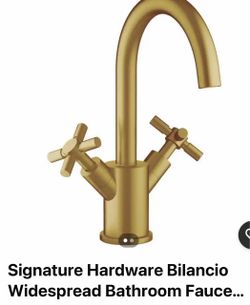 Ancona Ava Single Hole 2-Handle Bathroom Faucet in Brushed Titanium Gold