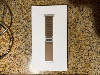 Apple Watch Band - Alpine Loop - 49mm - Desert - Natural Titanium - L
