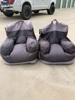 Big Joe bean bag chairs (2)