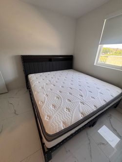 Cama king con colchón