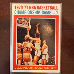 1970-71 NBA Championship Game #1 Lew Alcindor #133