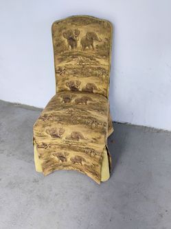 Vintage Safari Skirted chair