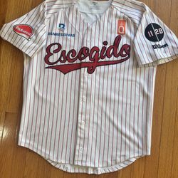 2023 Junior Lake Leones Del Escogido Dominican Winter League Game Worn Jersey Size Large