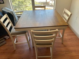 Dining Table Set with 4 Chairs