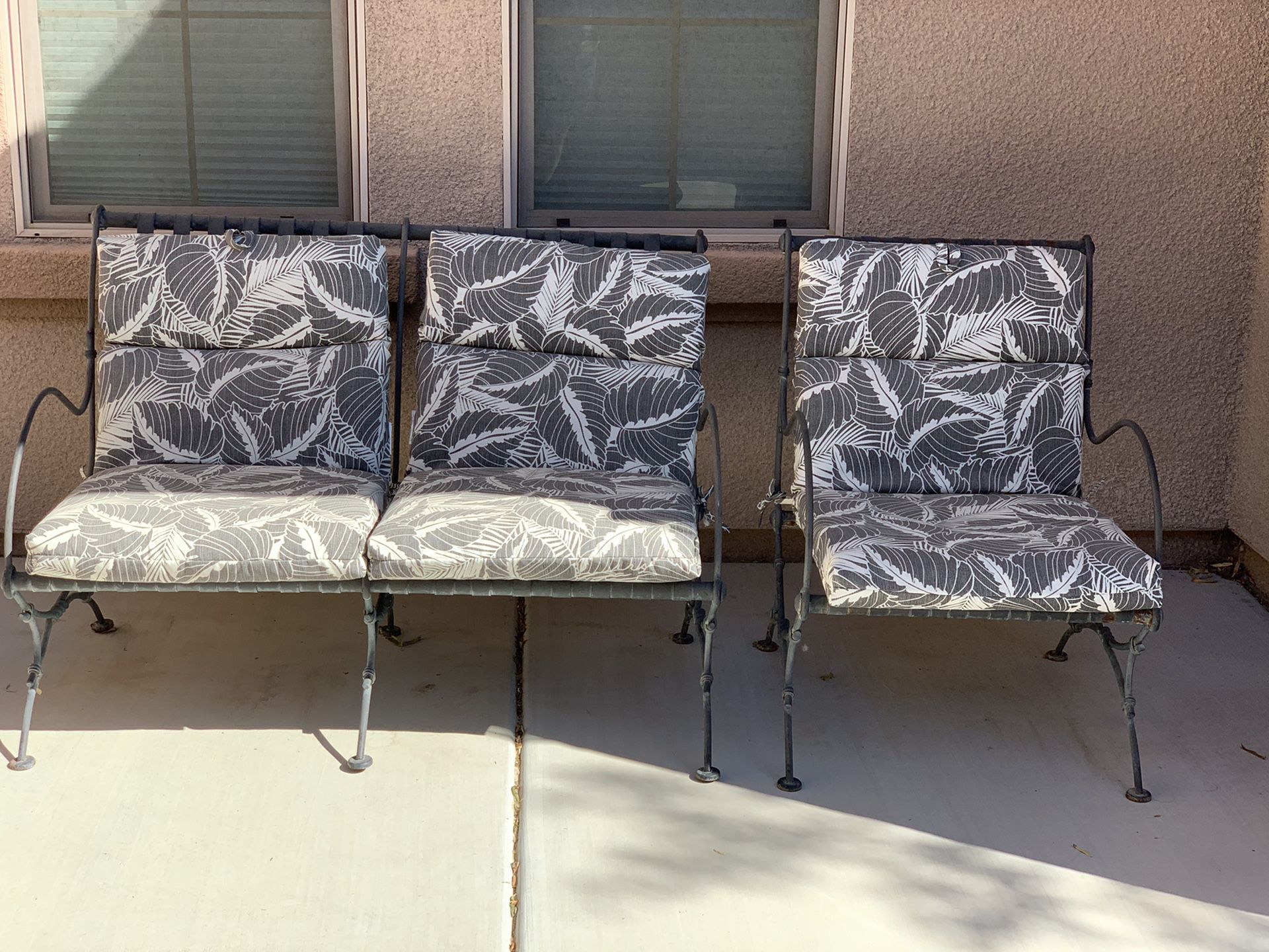Outdoor iron furniture