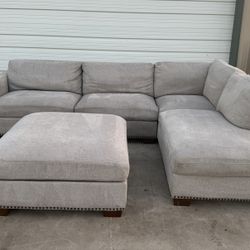 2 PIECE SECTIONAL WITH OTTOMAN 