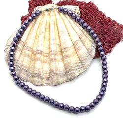 Costume Purple Pearl Necklace