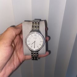 Silver Fossil Women Watch 