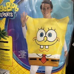 New, Adult SpongeBob Costume Fits Up To Size 44 Jacket
