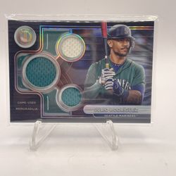 Julio Rodriguez Game Used Triple Threads Patch /199