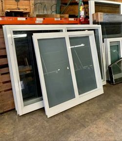 White Vinyl Sliding Window with Glass free estimate