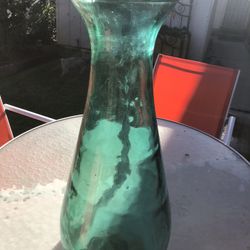 Big Green Glass Vase
