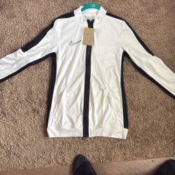 White Nike men’s small track jacket