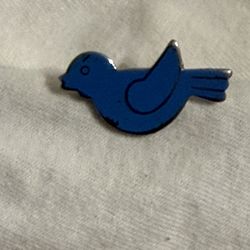 Vintage Camp Fire Girls - Blue Bird Membership Enamel Pin - Bluebird