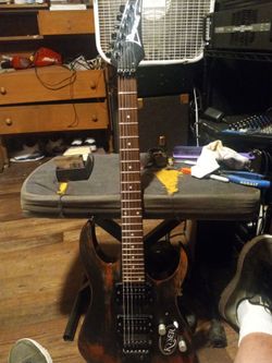 Ibanez rg 220 guitar with Floyd rose trem and new strings awesome very  heavy sounding locking nut  125