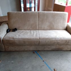 Suede Double Futon