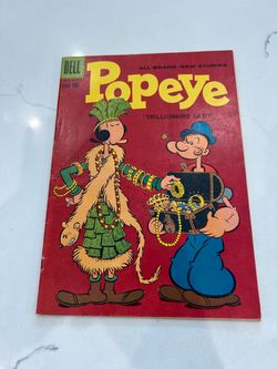 POPEYE # 49 (DELL) (1959) OLIVE OYL - WIMPY - SWEE'PEA - BUD SAGENDORF art. VG-