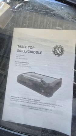 GE Indoor Tabletop Grill & Griddle