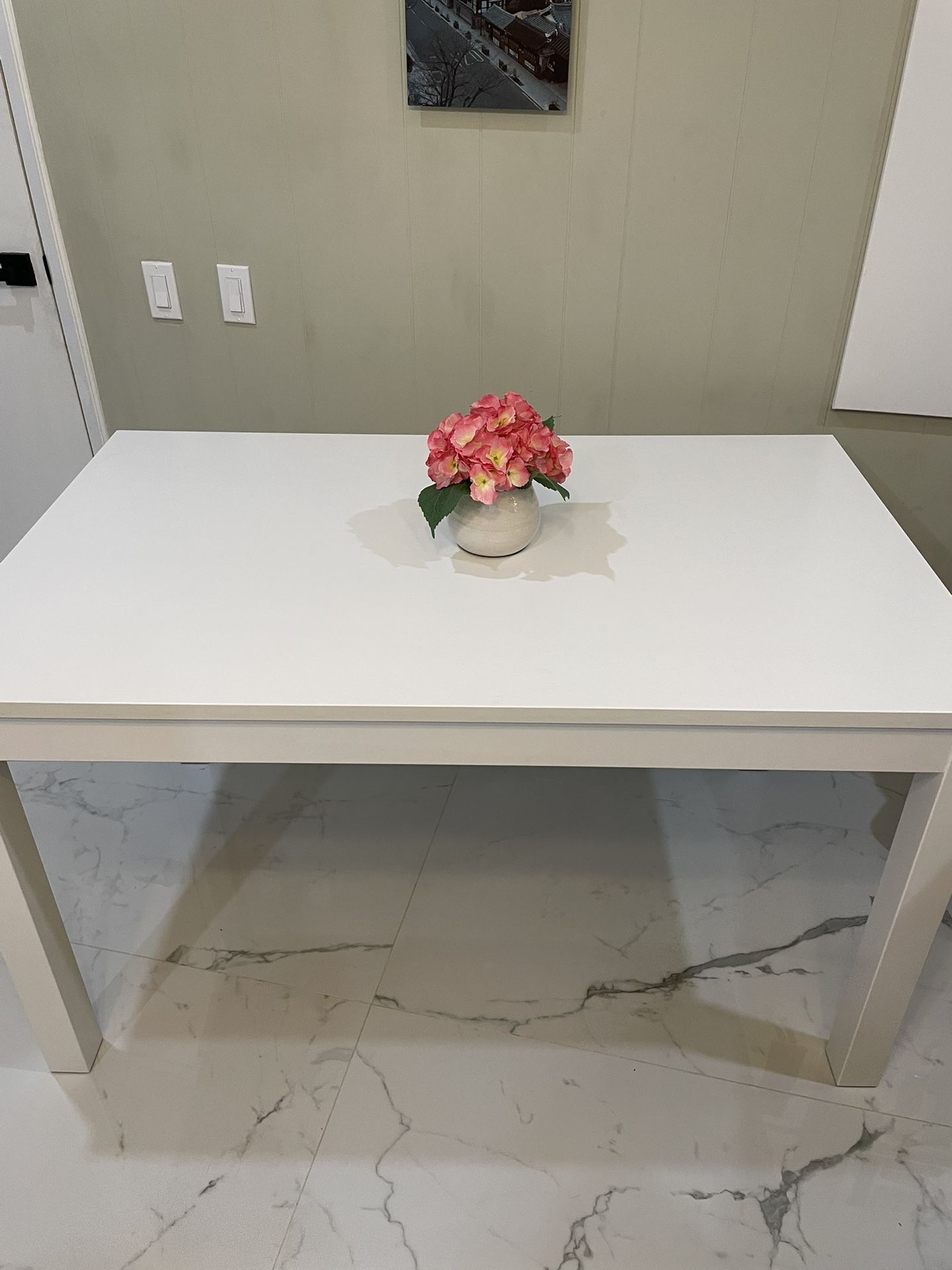 White Dining Table $55