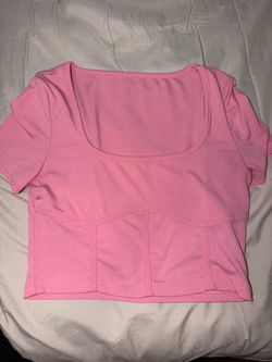 Pink crop top